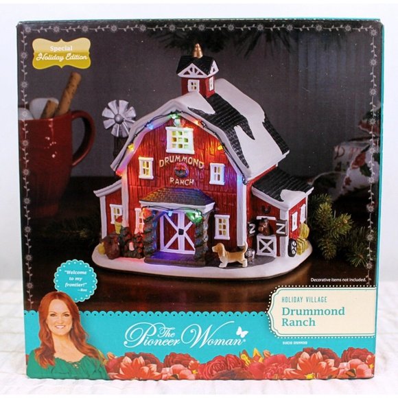 The Pioneer Woman Holiday The Pioneer Woman Drummond Ranch Barn Holiday Village Light Up